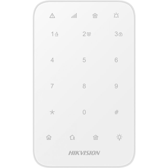 Hikvision AX PRO Teclado Inalámbrico LED 868MHz - Seguridad, Armado/Desarmado, Control de Salida, Cifrado AES-128