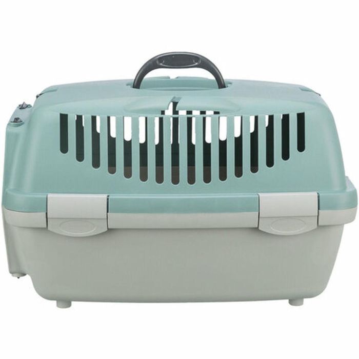 Trixie TRI1742452232493 - Caja de transporte Capri 1 para perro o gato, XS: 32 x 31 x 48 cm, Gris claro / Salvia 2