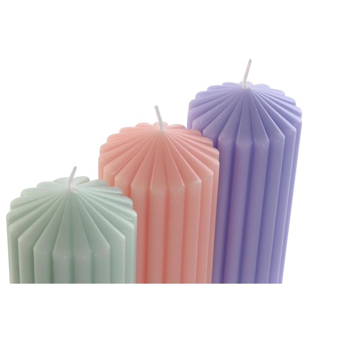 DKD Home Decor Vela Shabby Colores Surtidos (Rosa Palo, Verde, Lila) 7x7x15 cm, 450g, 80h duración, Cera y Perfume, Pack de 12 Unidades 2 DKD Home Decor Vela Shabby Colores Surtidos (Rosa Palo, Verde, Lila) 7x7x15 cm, 450g, 80h duración, Cera y Perfume, Pack de 12 Unidades 2