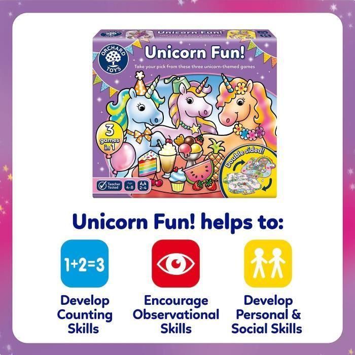 Unicornios divertidos - Juego de mesa - HUERTO 4 Unicornios divertidos - Juego de mesa - HUERTO 4