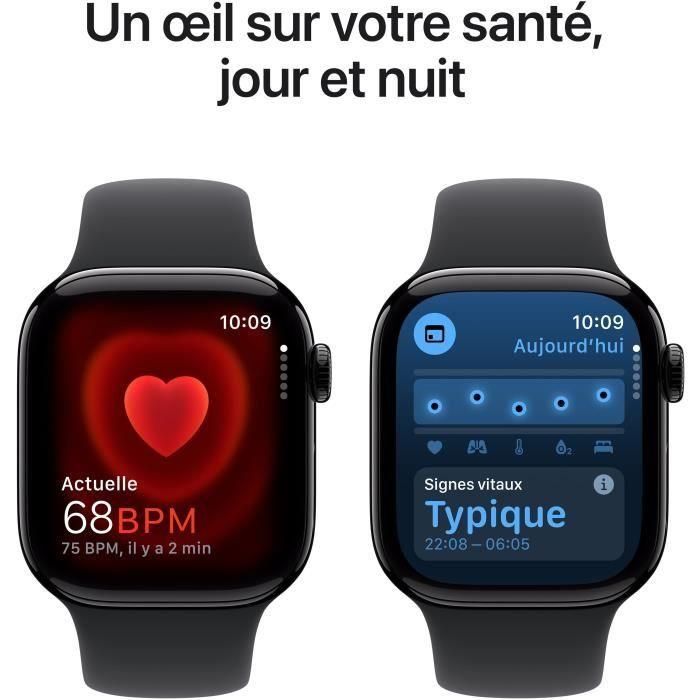 Apple Watch Series 10 GPS - 42 mm - Caja de aluminio en negro azabache - Correa deportiva negra - S/M 4 Apple Watch Series 10 GPS - 42 mm - Caja de aluminio en negro azabache - Correa deportiva negra - S/M 4