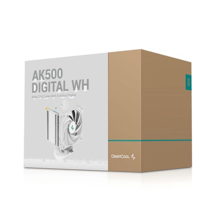 Deepcool AK500 Digital R-AK500-WHADMN-G Ventilador Disipador CPU de Alta Gama, 120mm, RGB Direccionable, Rodamiento FDB, Silencioso 8