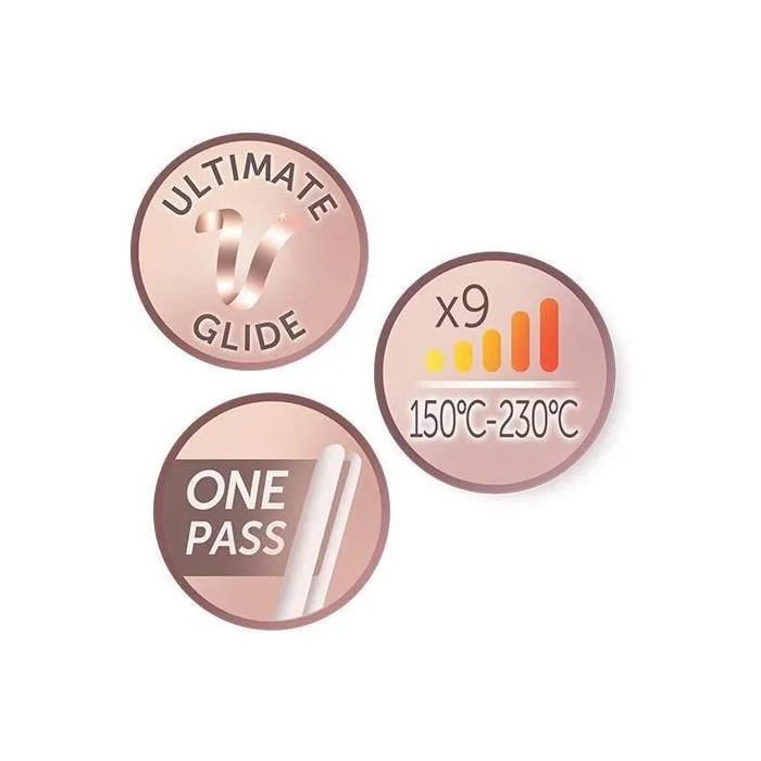 Remington S9100 Plancha de Pelo Proluxe Ultimate Glide Ceramic con Tecnología OPTIheat y 150-230 ° C 2