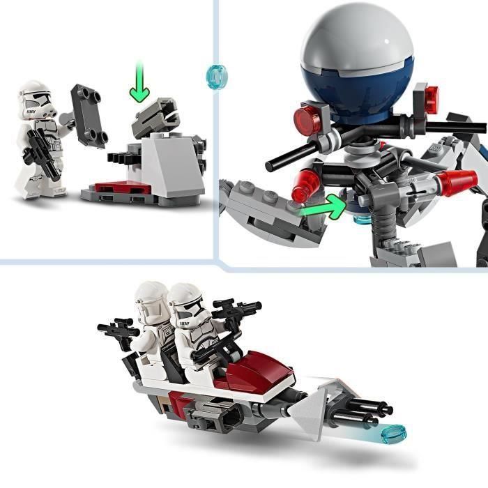 Juego de construccion pack de combate soldado clon y droide de combate lego star wars 3 Juego de construccion pack de combate soldado clon y droide de combate lego star wars 3