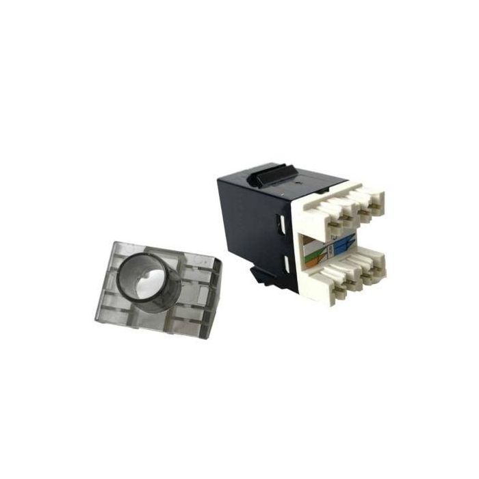 Conector RJ45 Phasak SD 3018 Cat.6 UTP/ Negro 1 Conector RJ45 Phasak SD 3018 Cat.6 UTP/ Negro 1
