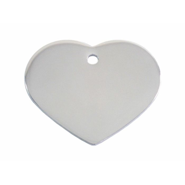 Placa identificativa Imarc Heart Plateado