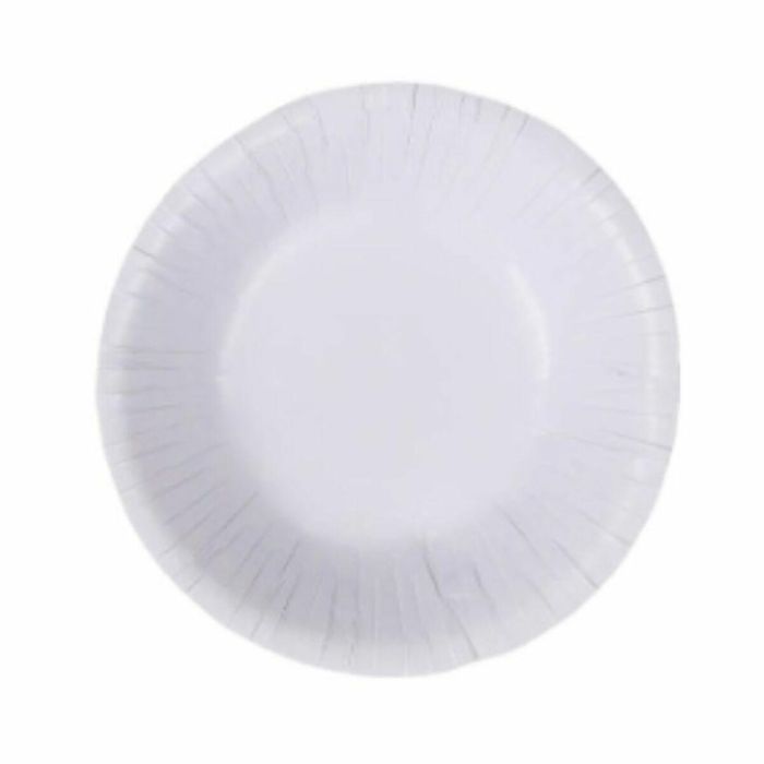 Set de Platos Algon Desechables Blanco Cartón 450 ml (24 Unidades) 1