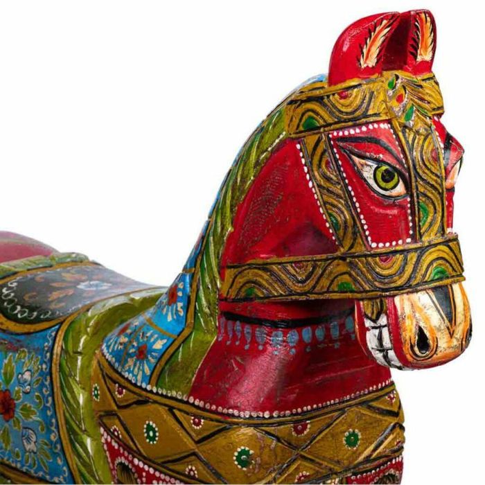 Figura Decorativa Alexandra House Living Madera de mango Caballo 36 x 96 x 86 cm 3