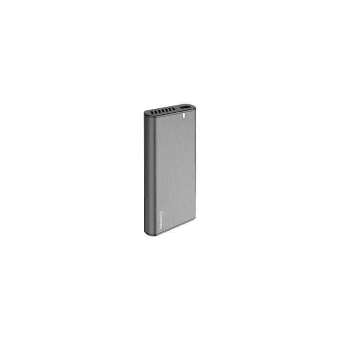 Coolbox NS31 Caja Externa M.2 USB-C 3.2 Gen 2 para SSD NGFF NVMe 10Gbps Minichase de Aluminio Gris