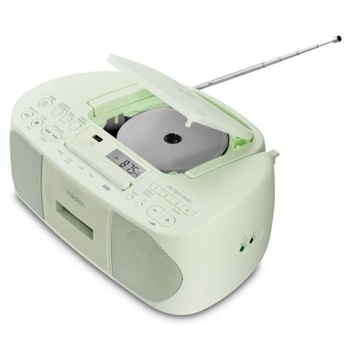 Radio CD K7 - MEDION - FM - 2x3W RMS - Verde 3 Radio CD K7 - MEDION - FM - 2x3W RMS - Verde 3