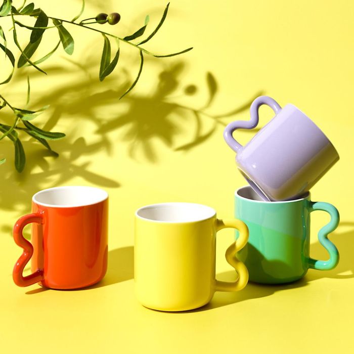 Mug Con Asa Zig Zag 340 Ml Home Deco Factory 6 Mug Con Asa Zig Zag 340 Ml Home Deco Factory 6