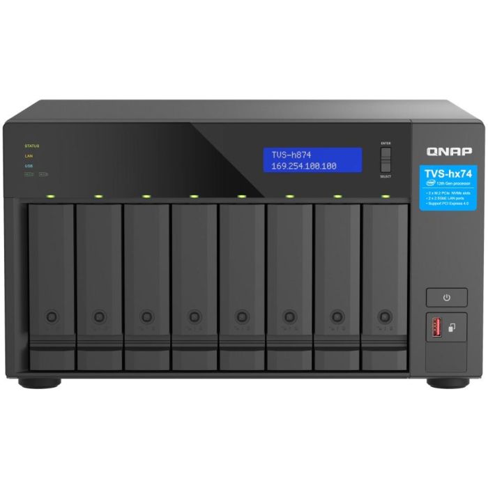 QNAP TVS-H874X-I9-64G NAS 8-Bahías QuTS hero Intel Core i9-12900 16-core 64GB RAM DDR4 1 QNAP TVS-H874X-I9-64G NAS 8-Bahías QuTS hero Intel Core i9-12900 16-core 64GB RAM DDR4 1