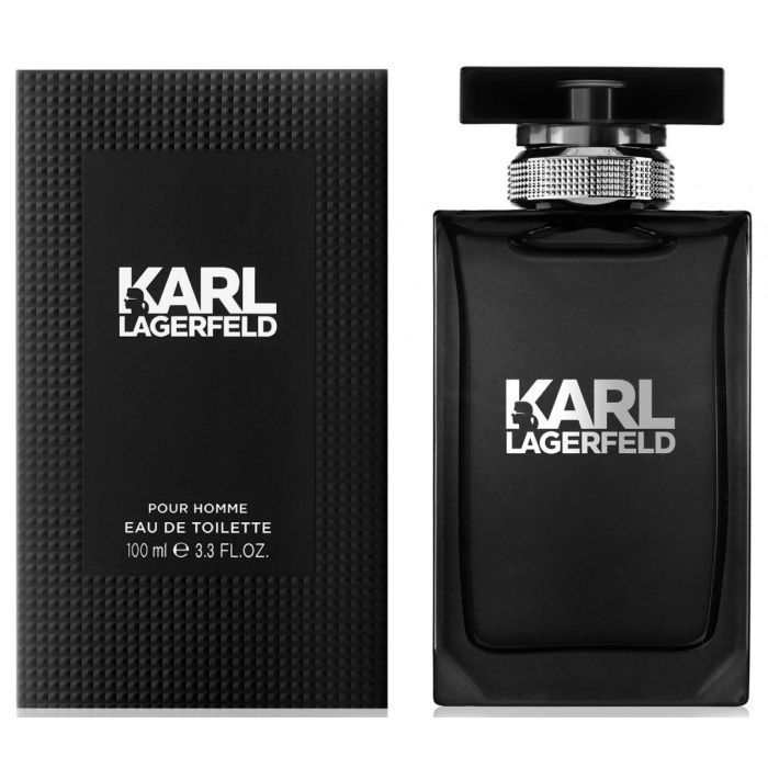 Karl Lagerfeld Pour Homme Eau de Toilette Vaporizador para Hombre 100 ml - Fougère Aromática con Lavanda y Mandarina