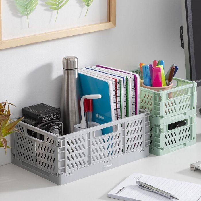Set de 3 Cajas Organizadoras Plegables y Apilables Boxtor InnovaGoods 10 Set de 3 Cajas Organizadoras Plegables y Apilables Boxtor InnovaGoods 10