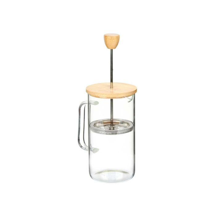 Vivalto Tetera Embolo Borosilicato Tapa Bambú 600ml 13.5x19x9cm (Set de 8) 4