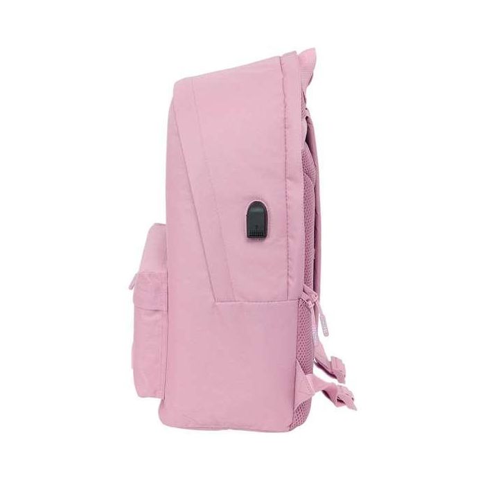 Safta Mochila Munich Basicos Portatil 15,6" + USB Rosa 31x44x18 cm 2 Safta Mochila Munich Basicos Portatil 15,6" + USB Rosa 31x44x18 cm 2