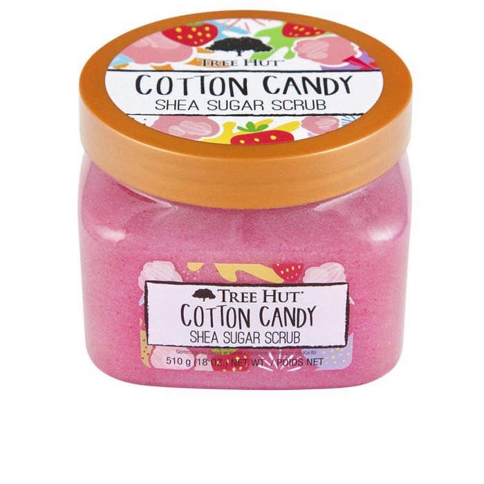 Tree Hut Exfoliante Corporal de Azúcar Algodón de Azúcar con Manteca de Karité 510g - Hidratante y Suavizante para Todo Tipo de Pieles