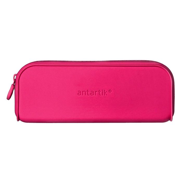 Estuche Portatodo Antartik Prisma Silicona Soft Rectangular 185x50x75 mm Rosa Fucsia