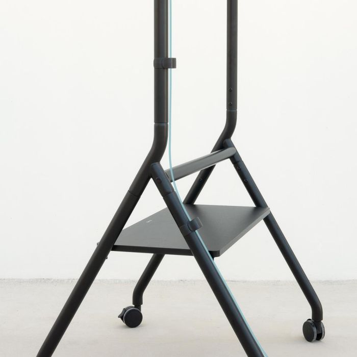 TooQ iDREAMS FS20206M-B Soporte de Suelo con Ruedas Nivelable para TV 37-86" hasta 80kg, VESA 200x200-600x400, Negro 5