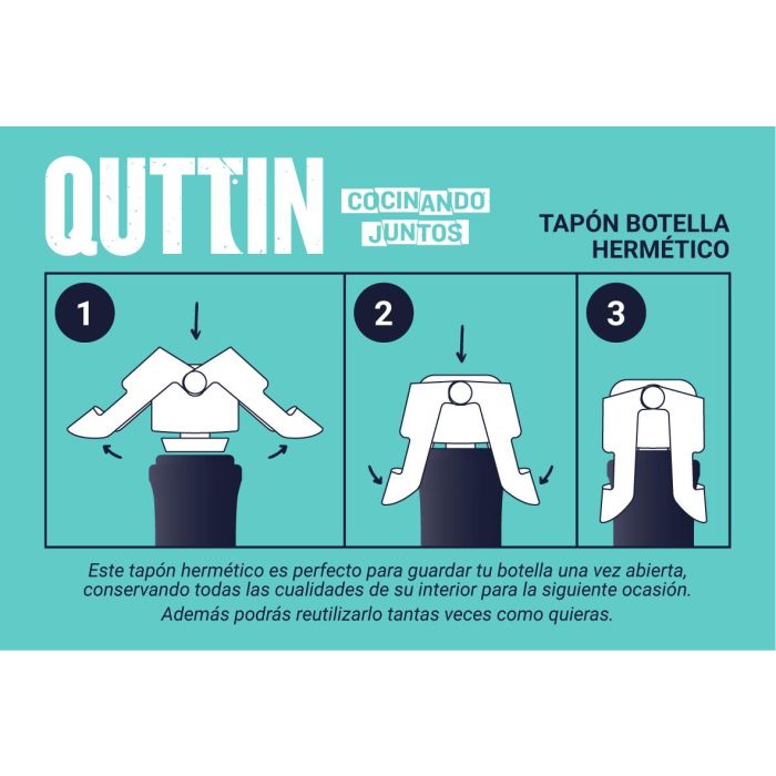 Tapon Hermetico para Botella Quttin - 96 unidades (24 Unidades) 3 Tapon Hermetico para Botella Quttin - 96 unidades (24 Unidades) 3