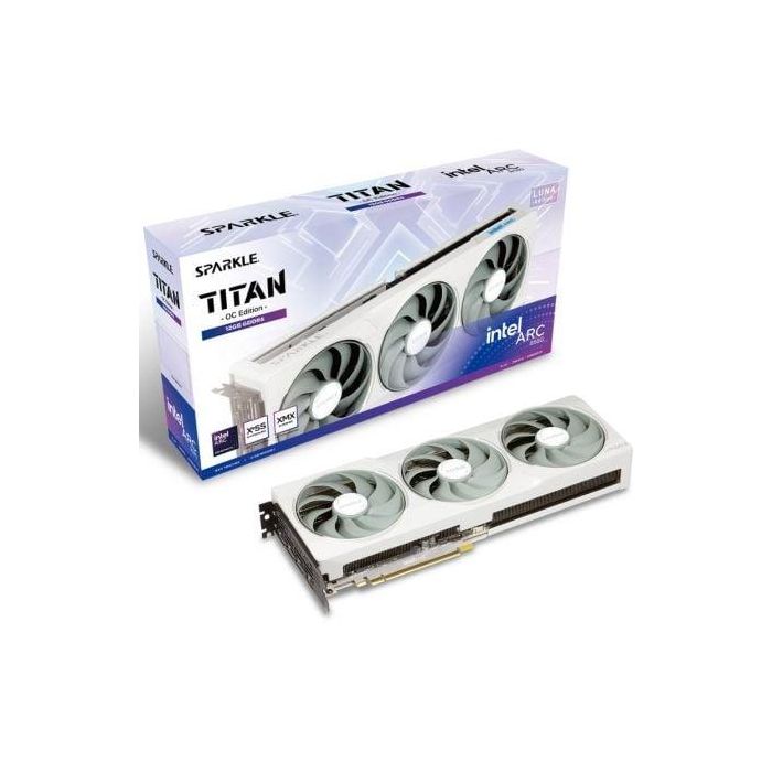 Tarjeta Gráfica Sparkle Intel Arc B580 Titan Luna OC Edition/ 12GB GDDR6 Tarjeta Gráfica Sparkle Intel Arc B580 Titan Luna OC Edition/ 12GB GDDR6