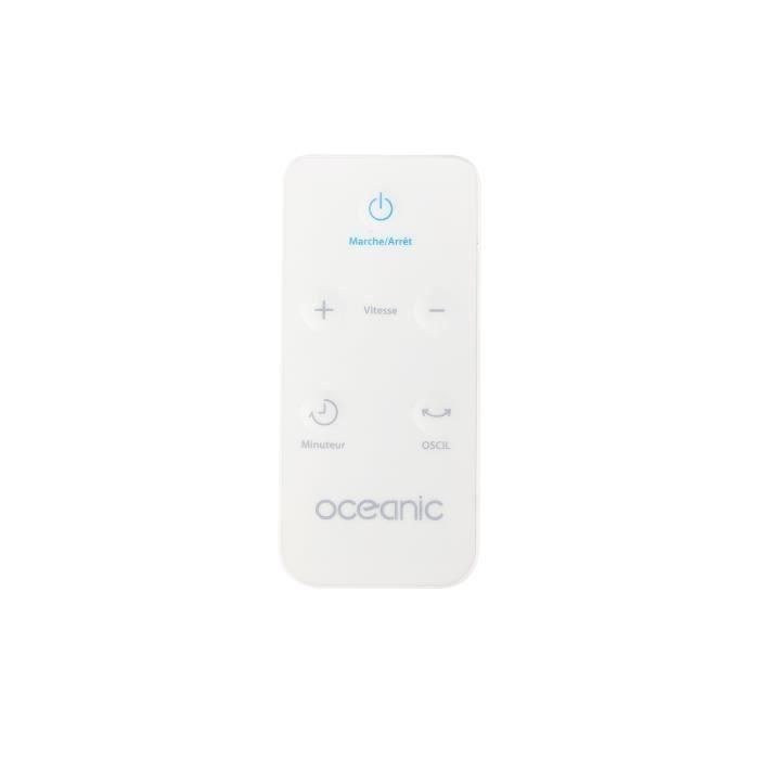 OCEANIC Ventilador de pie - 50 W - Ø 40 cm - 3 velocidades - Oscilante - Inclinable - Blanco 5 OCEANIC Ventilador de pie - 50 W - Ø 40 cm - 3 velocidades - Oscilante - Inclinable - Blanco 5