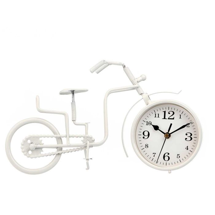 Reloj Forja Bicicleta Blanco 21Cm Giftdecor (4 Unidades) Reloj Forja Bicicleta Blanco 21Cm Giftdecor (4 Unidades)