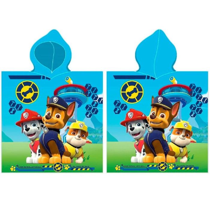 NICKELODEON Patrulla Canina - Poncho Toalla de Microfibra 55x110cm