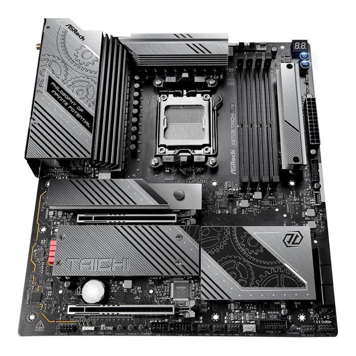 ASRock 90-MXBPA0-A0UAYZ Placa Base AMD X870 Socket AM5 ATX DDR5 Wi-Fi 7 7