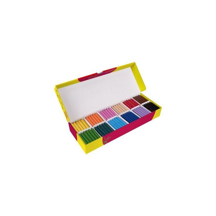 Jovi Lápices de Cera Jovicolo Caja 300 Unidades Colores Surtidos Gruesos para Todas las Edades No Manchan