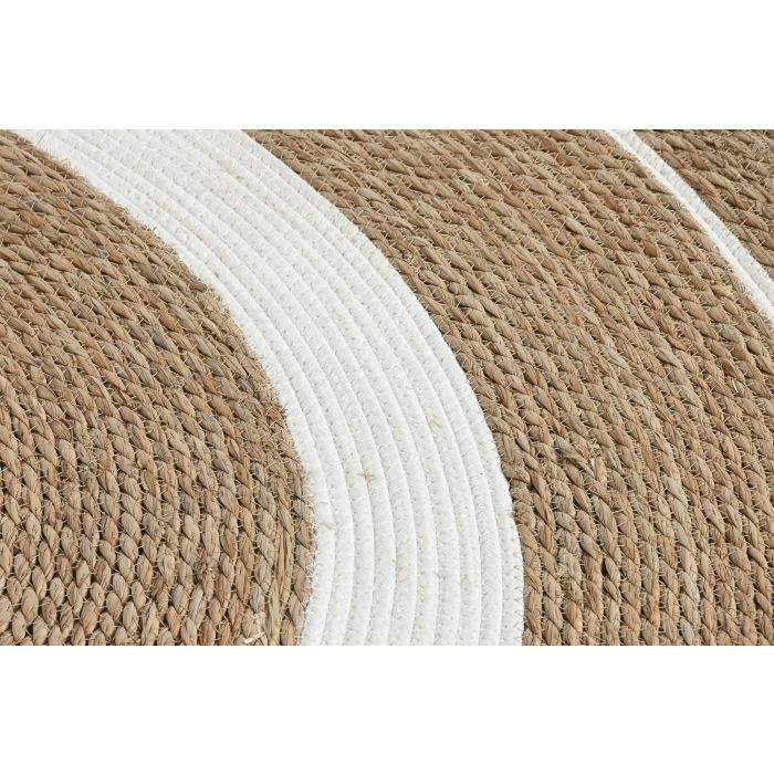Alfombra  DKD Home Decor Natural Blanco 150 x 0.5 x 150 cm (2 Unidades) 2 Alfombra  DKD Home Decor Natural Blanco 150 x 0.5 x 150 cm (2 Unidades) 2