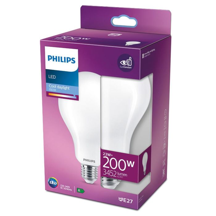 Bombilla estandard led e27 23 W 3452 lm 6500 k luz fria ø9,5 x 16,5 cm 1 Bombilla estandard led e27 23 W 3452 lm 6500 k luz fria ø9,5 x 16,5 cm 1