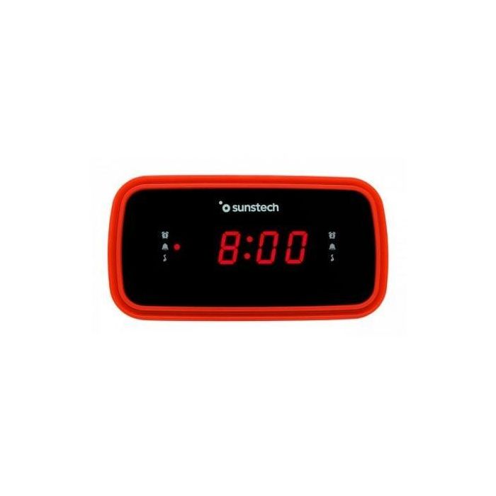 Sunstech FRD60RD Despertador Radio FM PLL con 10 Presintonías, Alarma Dual, Pantalla LED 0.6'' y 3 Modos 0 Sunstech FRD60RD Despertador Radio FM PLL con 10 Presintonías, Alarma Dual, Pantalla LED 0.6'' y 3 Modos 0