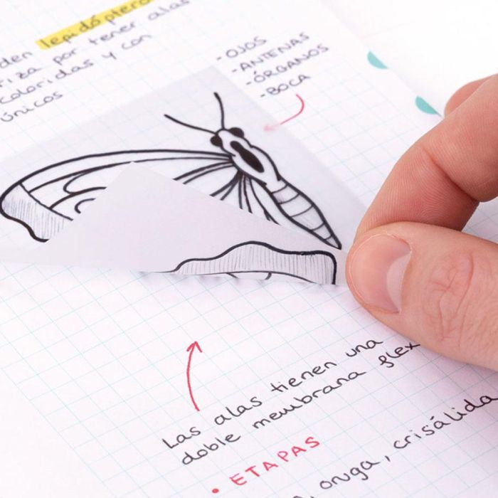 Milan Bloc Notas Adhesivas 50H 76x76 mm Plástico Translúcido, Removibles y Transparentes 1 Milan Bloc Notas Adhesivas 50H 76x76 mm Plástico Translúcido, Removibles y Transparentes 1