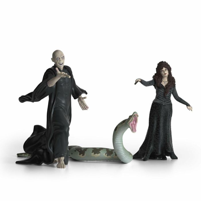 Schleich 42684 Caja de Figuras Coleccionables Harry Potter: Voldemort, Nagini y Bellatrix