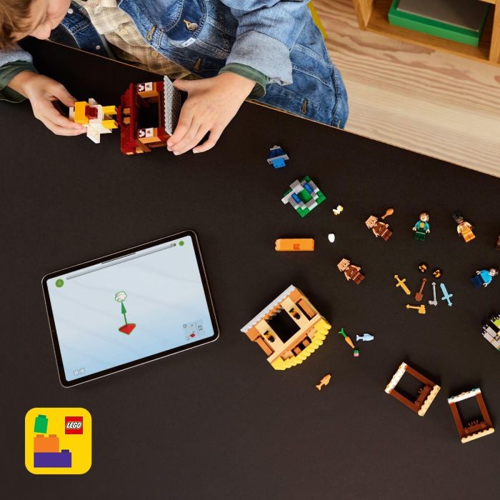 LEGO 21273 Minecraft Set de Construcción Ataque a la Aldea del Globo de Ghast con Steve, Piglins y Gólem +10 años 6