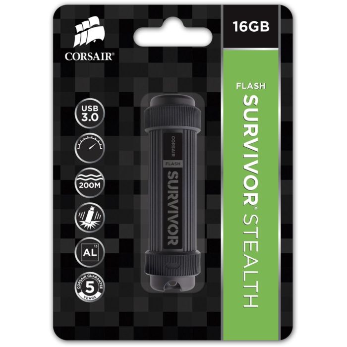 STICK USB-Stick 64GB Corsair Voyager Survivor Stealth USB3.0 retail 5 STICK USB-Stick 64GB Corsair Voyager Survivor Stealth USB3.0 retail 5
