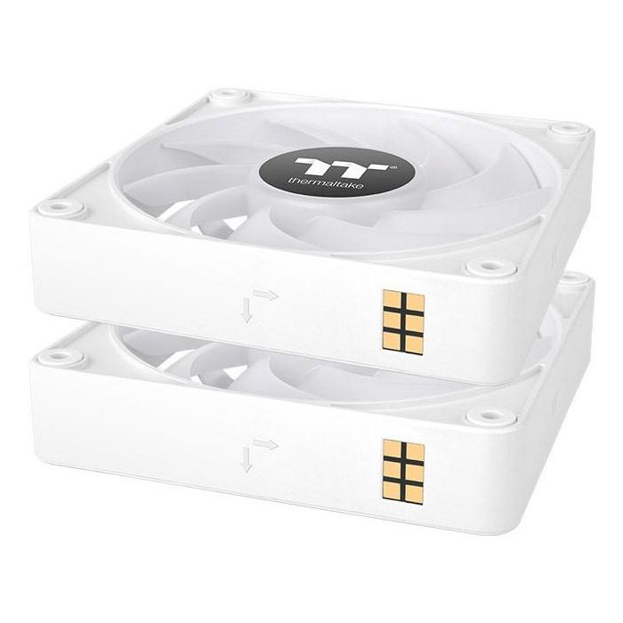 Thermaltake CL-F191-PL14SW-A Kit de Ventiladores 14cm para Carcasa PC Blanco 3 Piezas Hidráulico 3