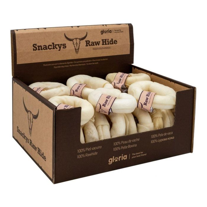 Snack para Perros Gloria Snackys Rawhide 8-9 cm Donut 3 Snack para Perros Gloria Snackys Rawhide 8-9 cm Donut 3