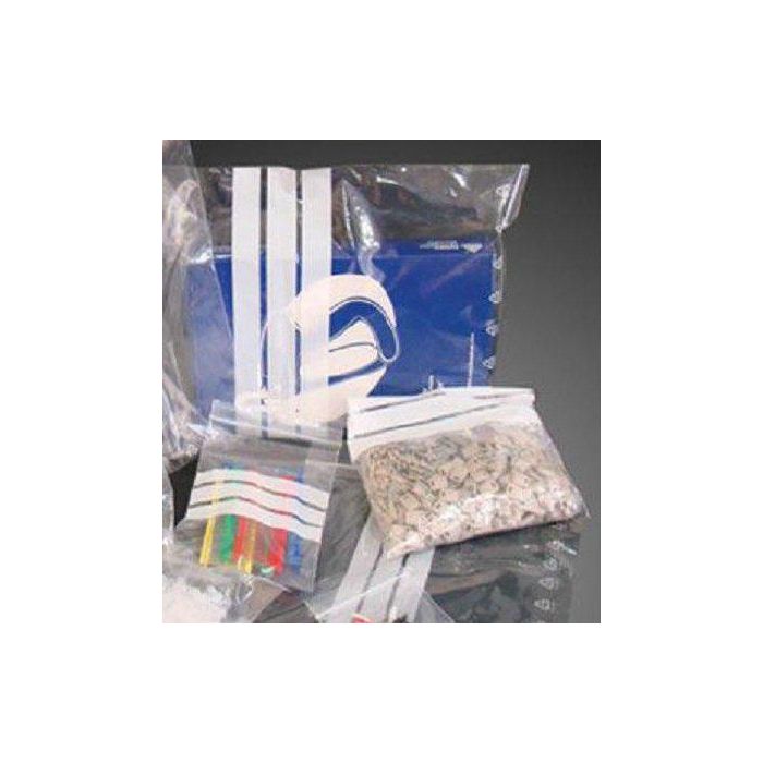 Bolsa Auto-Cierre Minigrip Con Franjas 120X180 Mm Paquete De 100