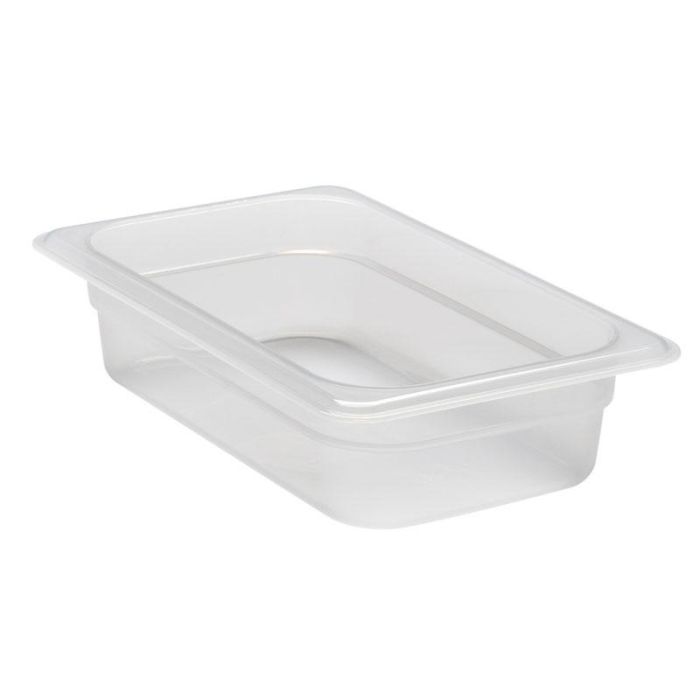 CAMBRO - 42PP-190 - Recipiente GN 1/4 1,7 L - 16,2 x 26,5 x 6,5 cm - Blanco translúcido - Venta 1 unidad.