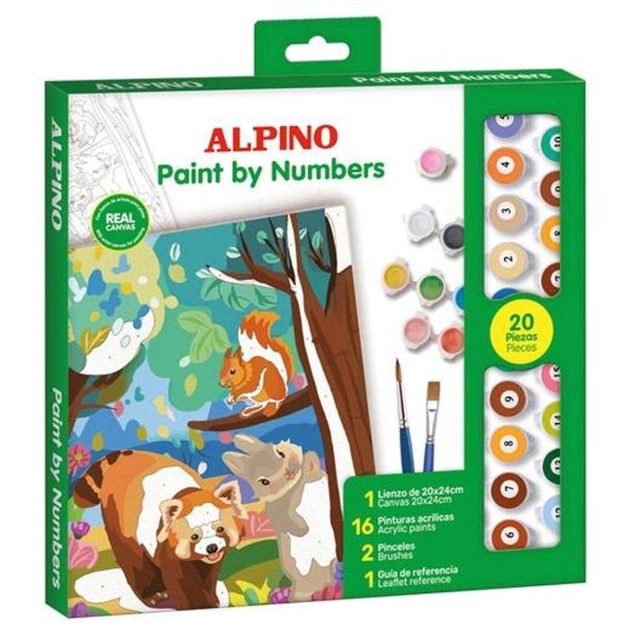 Set de Pintura por Números Alpino Forest 6 Unidades 1