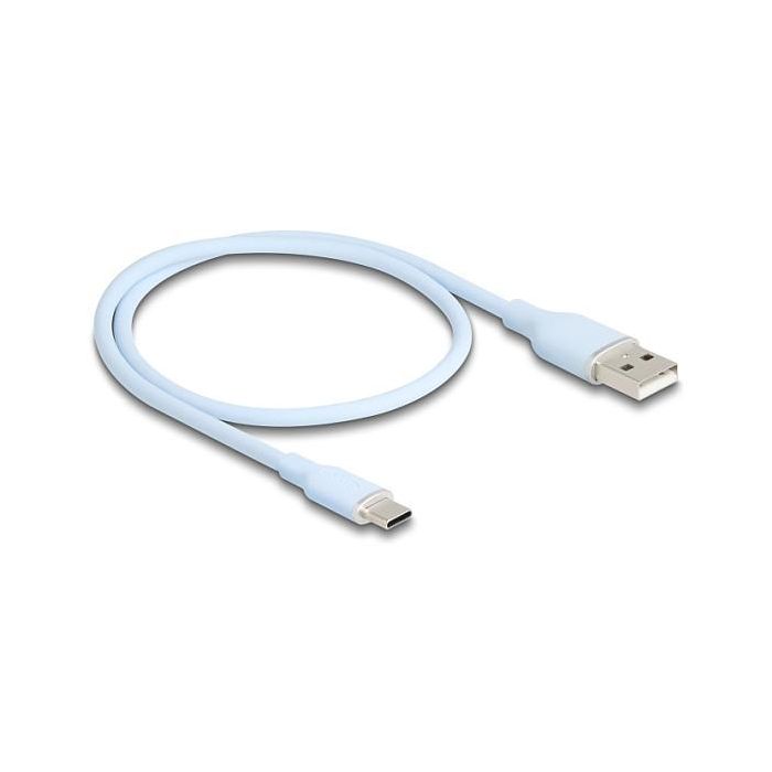 DeLOCK Cable USB 2.0 USB-A a USB-C 0.5 Metros Azul 81221 0 DeLOCK Cable USB 2.0 USB-A a USB-C 0.5 Metros Azul 81221 0