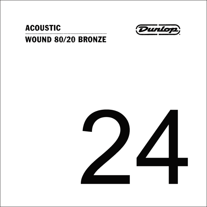 Cuerda Acústica Dunlop 80/20 Bronze .024 1