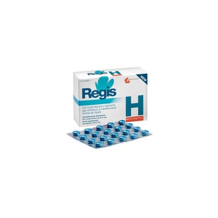 Regis H 60 Comprimidos. Suplemento con Cardo Mariano para el Bienestar Hepático y Mantenimiento del Hígado