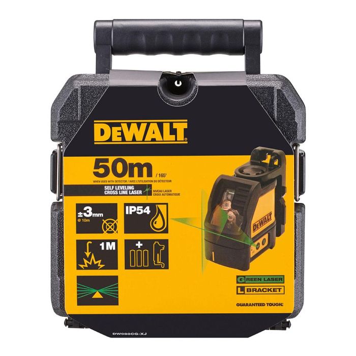 S.of. nivel láser autonivelante verde de 2 líneas en cruz (horizontal y vertical) dw088cg-xj dewalt 3