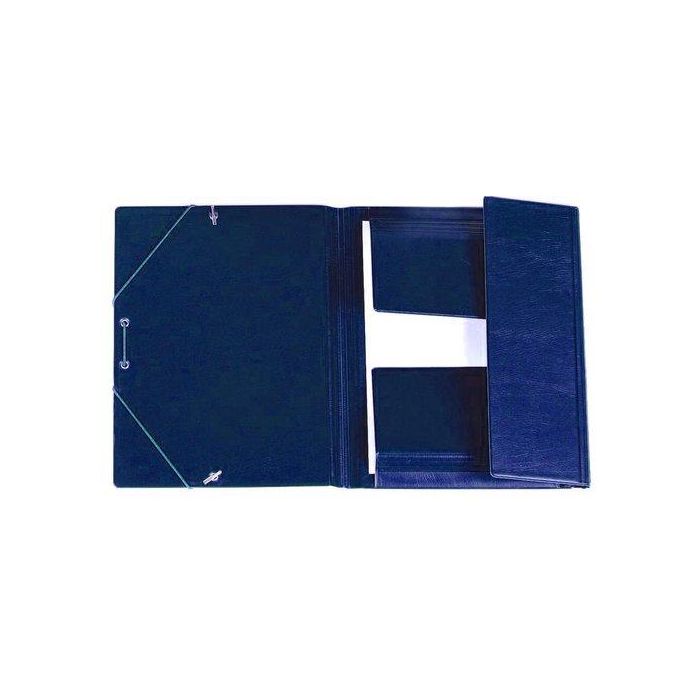 Carpeta De Gomas Y Solapas Iberplas Pvc 4º Azul