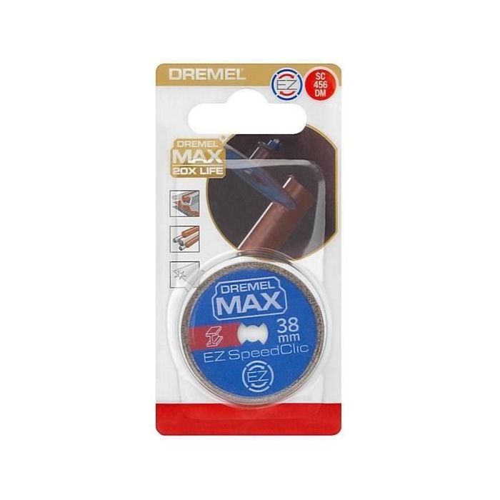 Disco de corte de alta durabilidad Dremel Max S456 EZ SpeedClic - ø38mm para metales 1