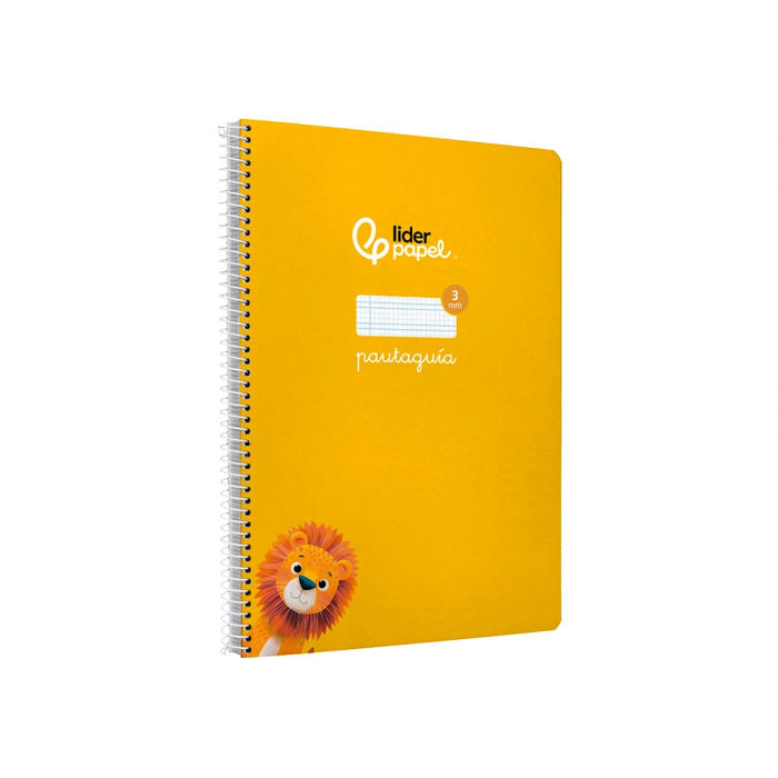 Liderpapel Cuaderno Espiral A4 Pautaguía Tapa Dura 80 Hojas 90 Gr Cuadro Pautado 3mm Color Amarillo 4