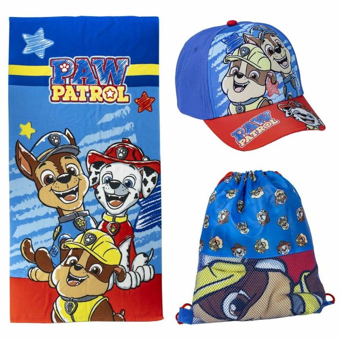 Saquito con toalla y gorra infantil paw patrol 27x33x7 cm Saquito con toalla y gorra infantil paw patrol 27x33x7 cm